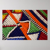 Afrika, Kenia. Maasai Tribal Beads Poster (Voorkant)