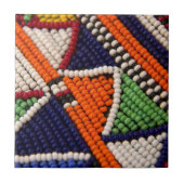 Afrika, Kenia. Maasai Tribal Beads Tegeltje (Voorkant)