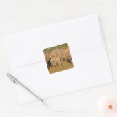 Afrika, Kenia, Masai Mara. Afrikaanse olifant Vierkante Sticker (Envelop)