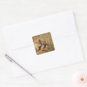 Afrika, Kenia, Masai Mara Game Reserve, Young Vierkante Sticker (Envelop)
