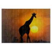 Afrika, Kenia, Masai Mara. Giraffe (Giraffa camelo Snijplank (Voorkant)