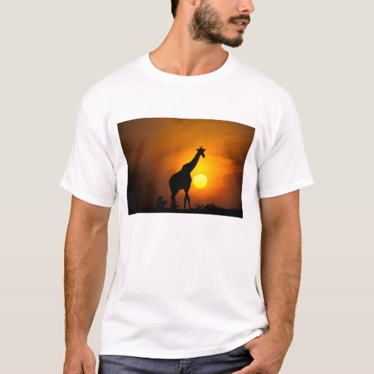 Afrika, Kenia, Masai Mara. Giraffe (Giraffa T-shirt (Voorkant)