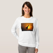 Afrika, Kenia, Masai Mara. Giraffe (Giraffa T-shirt (Voorkant volledig)