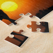 Afrika, Kenia, Masai Mara. Giraffe (Giraffe) Legpuzzel (Zijkant)