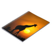 Afrika, Kenia, Masai Mara. Giraffe (Giraffe) Notitieboek (Linkerzijde)