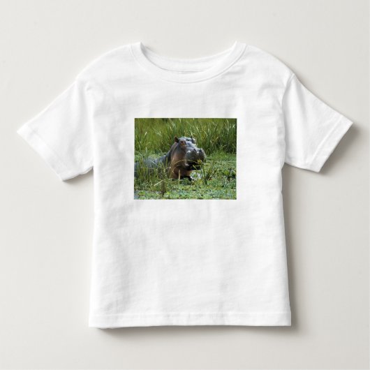 Afrika, Kenia, Masai Mara NR. Een moeder nijlpaard Kinder Shirts (Voorkant)