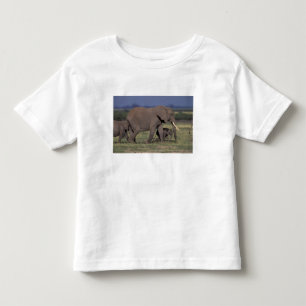 Afrika, Kenia, Nationaal Park Amboseli. Afrikaans  Kinder Shirts