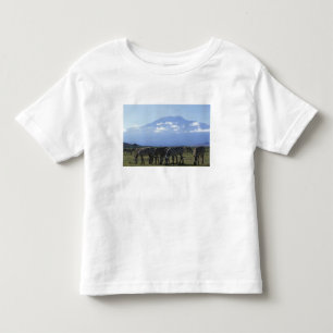 Afrika, Kenia, Nationaal park Amboseli, Kudde van Kinder Shirts