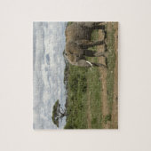 Afrika, Kenia, Nationaal Park Amboseli, olifant, Legpuzzel (Verticaal)