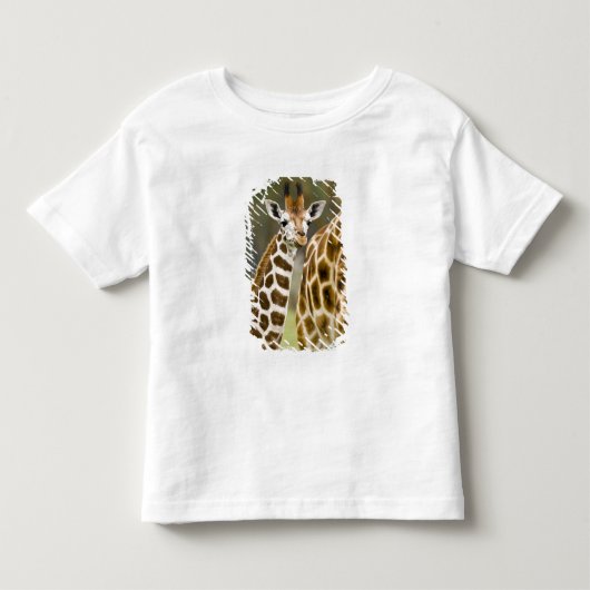Afrika. Kenia. Rothschild's Giraffe baby Kinder Shirts (Voorkant)