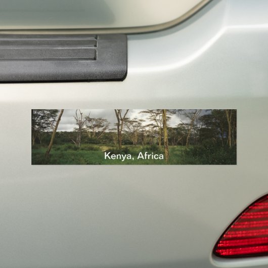 Afrika Kenia wild land Bumpersticker (Op auto)