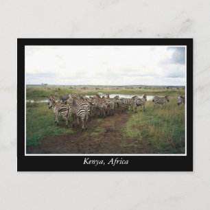 Afrika Kenia wilde dieren Briefkaart