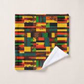 Afrika Kente Ghana, Ivoorkust Tribal Patroon 1 Bad Handdoek (Wasdoekje)