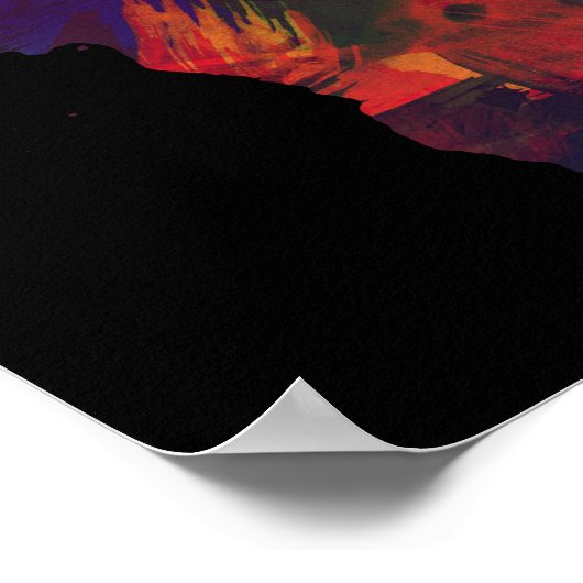 Afrika Kleurrijke Afrikaanse continent — Kunstkaar Poster (Hoek)