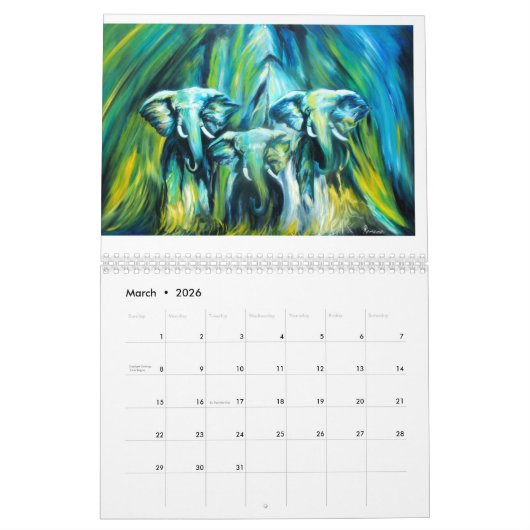 Afrika Kunst Colander met mooie Afbeeldingen Kalender (Mar 2026)