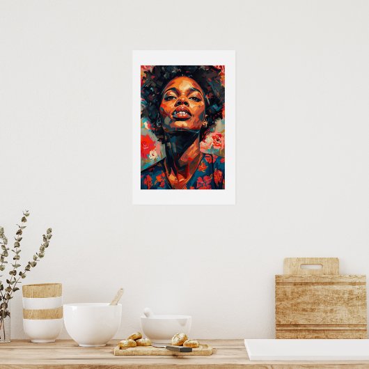 Afrika Kunstprint Poster (Keuken)