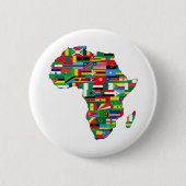 Afrika - landen met een laag pitje ronde button 5,7 cm (Voorkant)