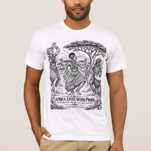 Afrika Leeft Met Trots T-shirt