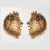  Afrika - loskoppeling van de dierenleeuw en de ma Tissuepapier (Voorkant)