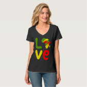 Afrika Love Afrika Love Afrikaans T-shirt (Voorkant volledig)