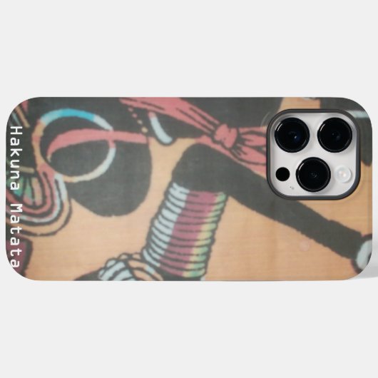 Afrika Maasai Hakuna Matata. Case-Mate iPhone Case (Achterkant (horizontaal))