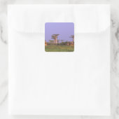Afrika, Madagaskar, Morondava. Baobabs Vierkante Sticker (Tas)