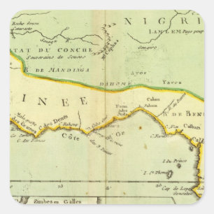 Afrika, Madagaskar Vierkante Sticker