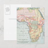 AFRIKA: MAP, 1894 BRIEFKAART (Voorkant / Achterkant)