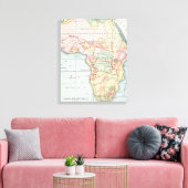 AFRIKA: MAP, 1894 CANVAS AFDRUK (Insitu (Woonkamer))