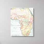 AFRIKA: MAP, 1894 CANVAS AFDRUK (Voorkant)