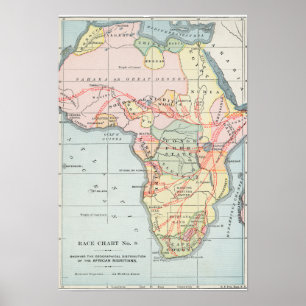 AFRIKA: MAP, 1894 POSTER