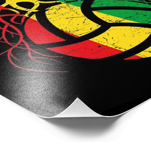 Afrika Map Volleyball Foto Afdruk (Hoek)