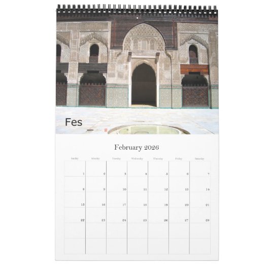 Afrika - Marokko - Kalender (Feb 2026)