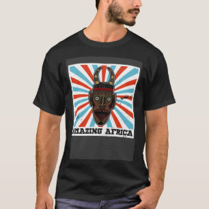 Afrika Masker Afrikaanse Afro Geschiedenis Reggae T-shirt