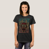 Afrika Masker Afrikaanse Afro Geschiedenis Reggae T-shirt (Voorkant volledig)