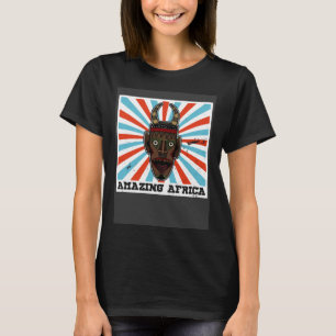 Afrika Masker Afrikaanse Afro Geschiedenis Reggae T-shirt