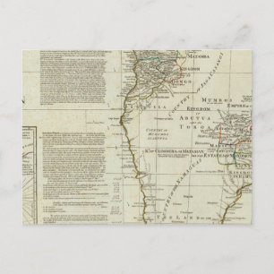 Afrika, met al zijn staten, koninkrijken briefkaart