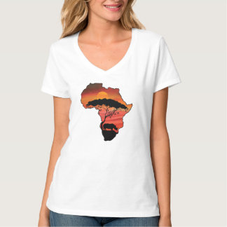 Afrika met een Rhinoceros T-shirt