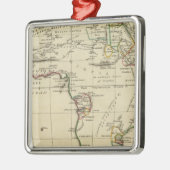 Afrika met grenzen metalen ornament (Links)