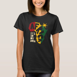 Afrika met zon Het zit in mijn DNA T-shirt