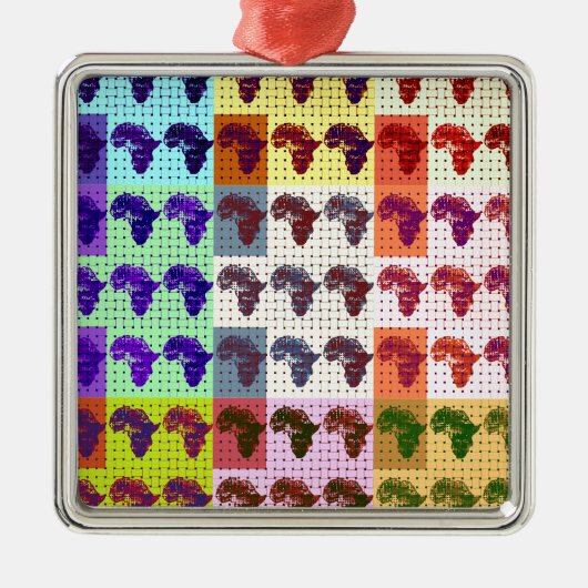 Afrika Metalen Ornament (Voorkant)