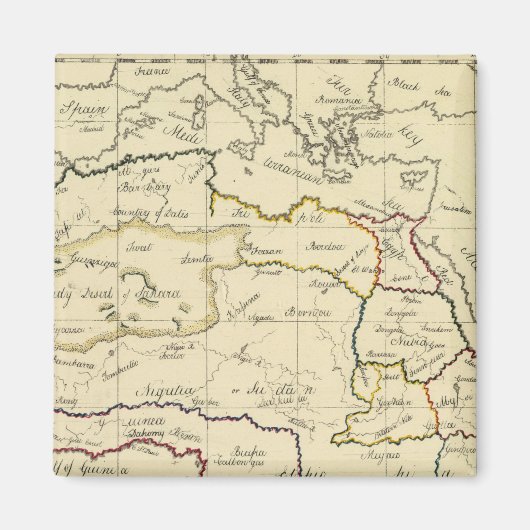 Afrika, Middellandse Zee Magneet (Voorkant)