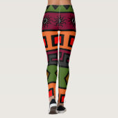 afrika modern  patroon leggings (Achterkant)