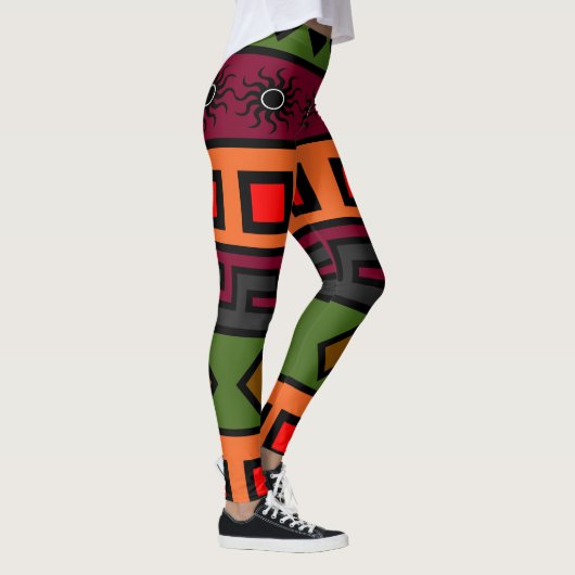 afrika modern  patroon leggings (Rechts)