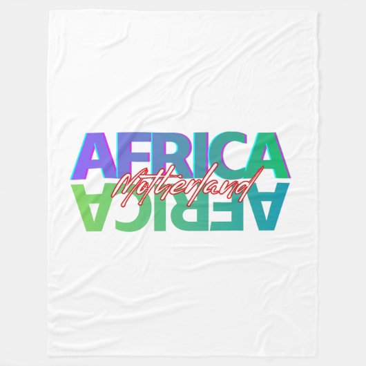 AFRIKA: Moederland | Fleece deken (Voorkant)