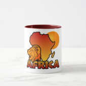Afrika-mok - kies stijl en kleur mok (Midden)