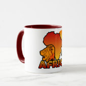Afrika-mok - kies stijl en kleur mok (Voorkant links)