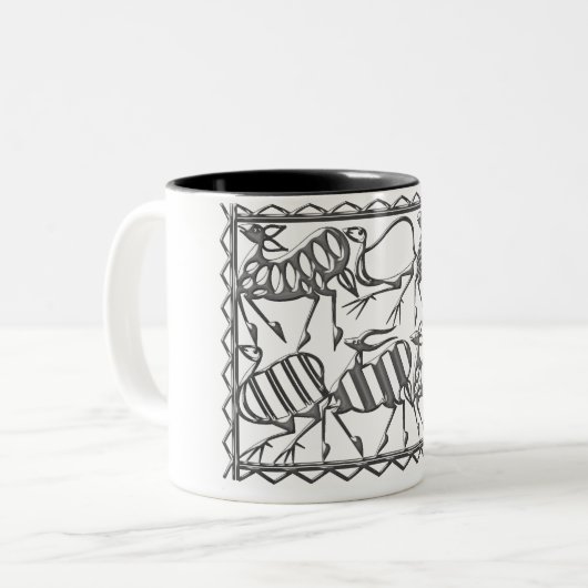 Afrika-mok Tweekleurige Koffiemok (Voorkant links)