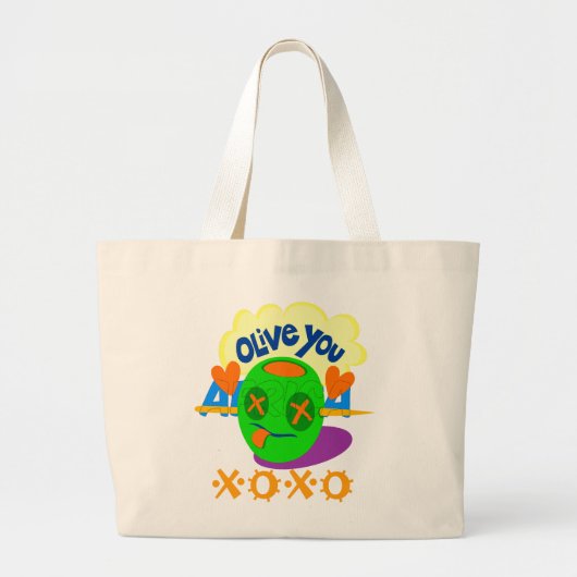 Afrika. Mooie olijfvrucht boodschappentas Grote Tote Bag (Voorkant)