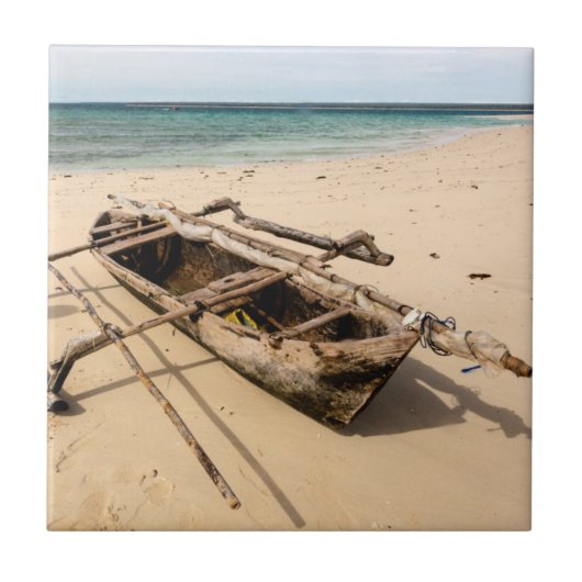 Afrika, Mozambique, Mogundula-eiland Tegeltje (Voorkant)